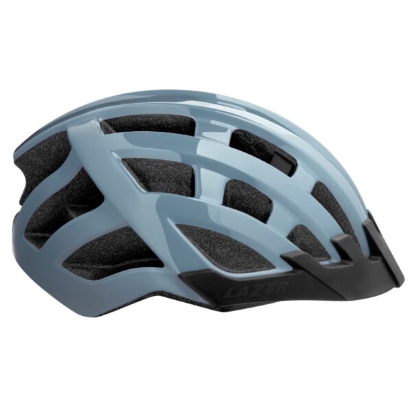 Casco Lazer Compact color celeste ajustable