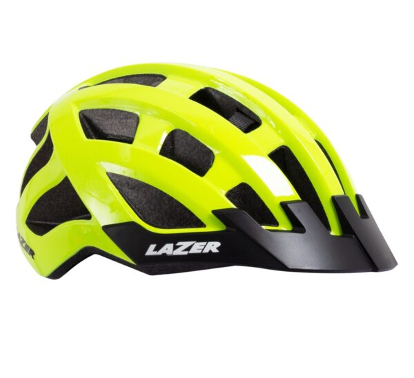 Casco Lazer Compact color amarillo fluor ajustable