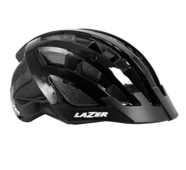 Casco Lazer Compact color negro ajustable
