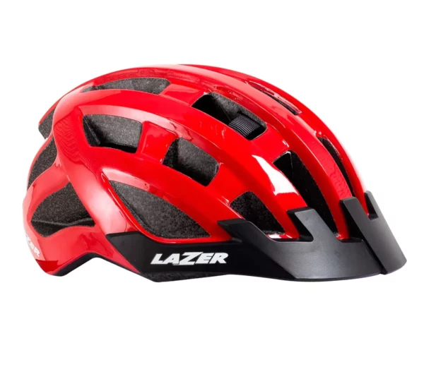 Casco Lazer Compact color rojo   ajustable